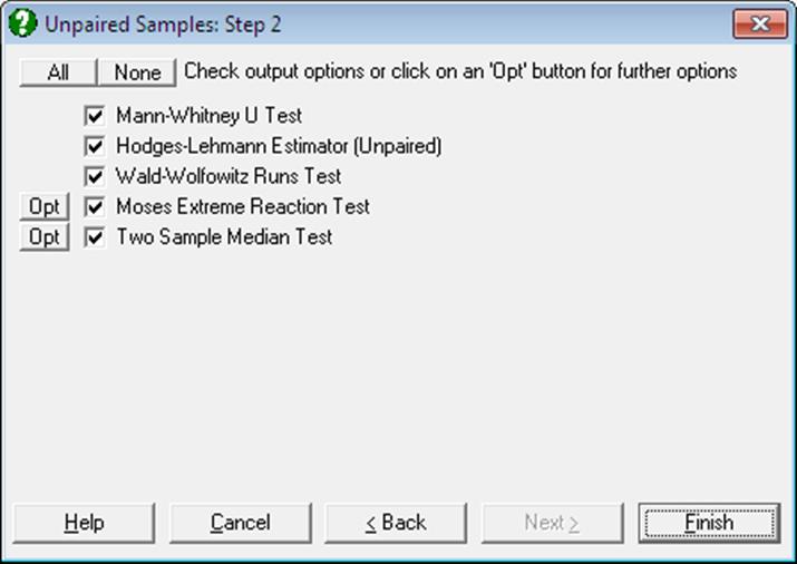 Nonparametric Tests-Unpaired Samples