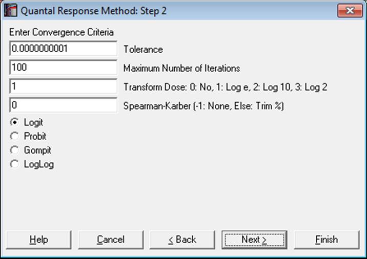 Bioassay Analysis-Quantal Response Method