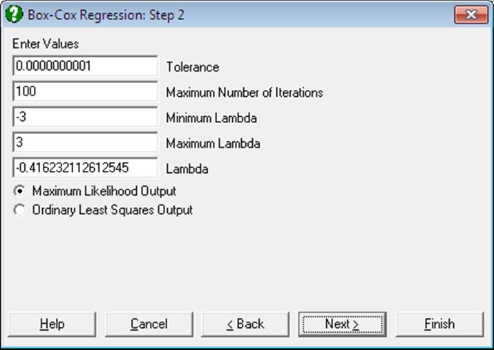 Box-Cox Regression