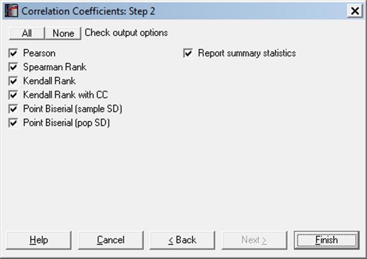 Correlation Coefficients