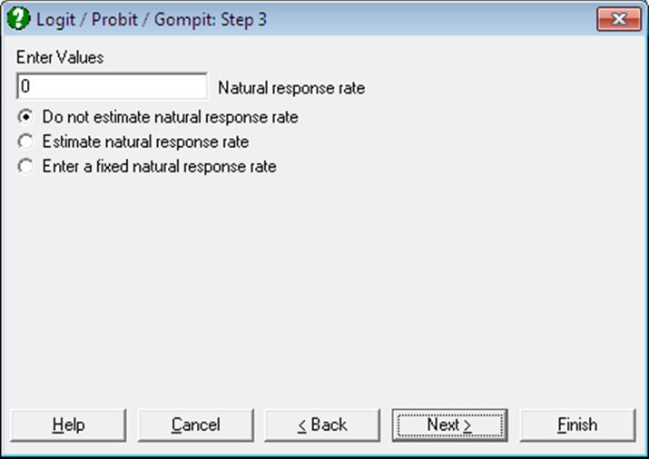 Logit / Probit / Gompit-Regression