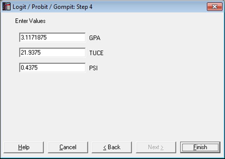 Logit / Probit / Gompit-Regression