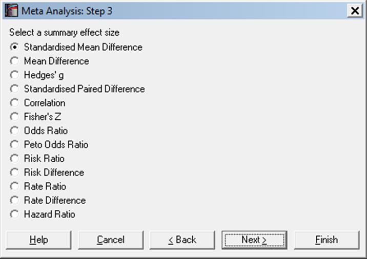 Meta Analysis-Summary of Effect Sizes