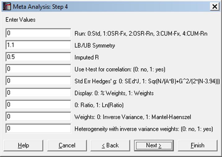 Meta Analysis-Summary of Effect Sizes