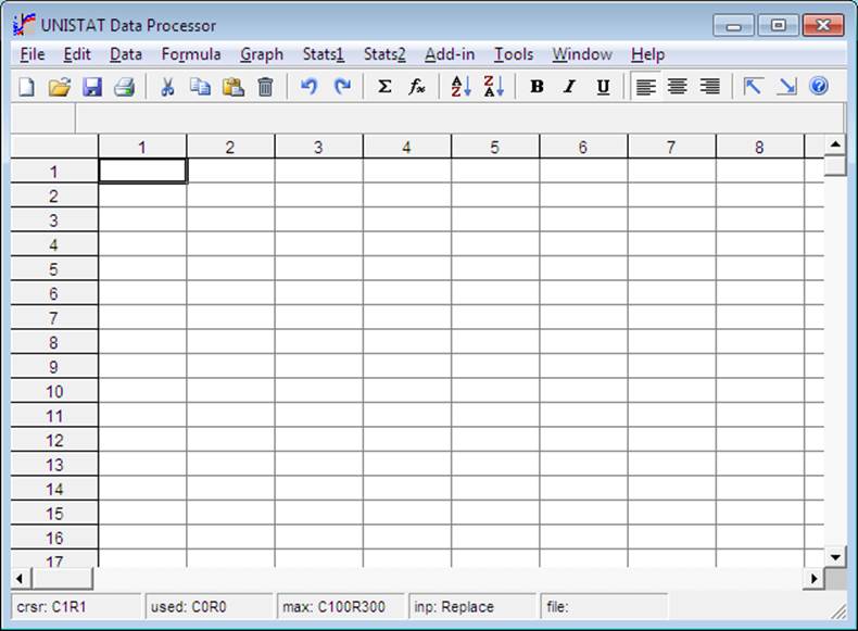 Modes of Running UNISTAT