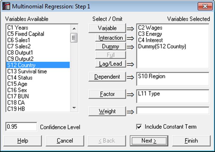 Multinomial Regression