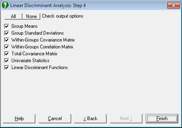 Multiple Discriminant Analysis