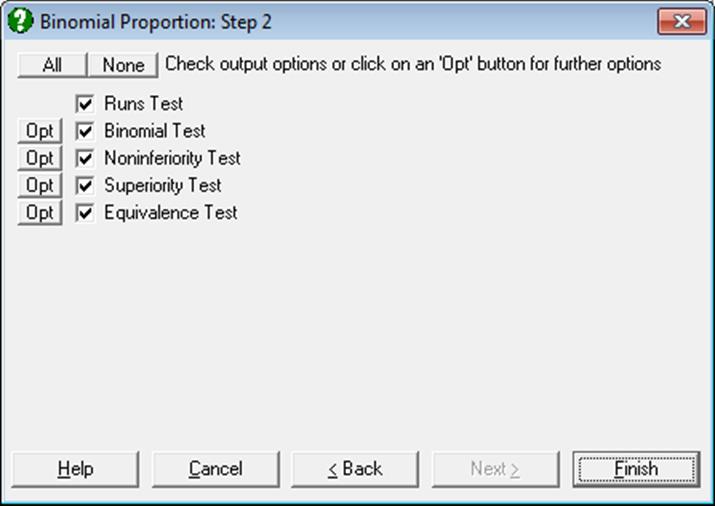 Nonparametric Tests-Binomial Proportion