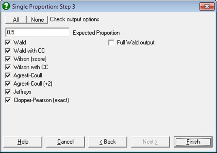 Nonparametric Tests-Binomial Proportion