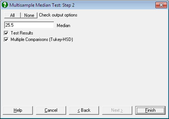 Nonparametric Tests-Multisample Median Test