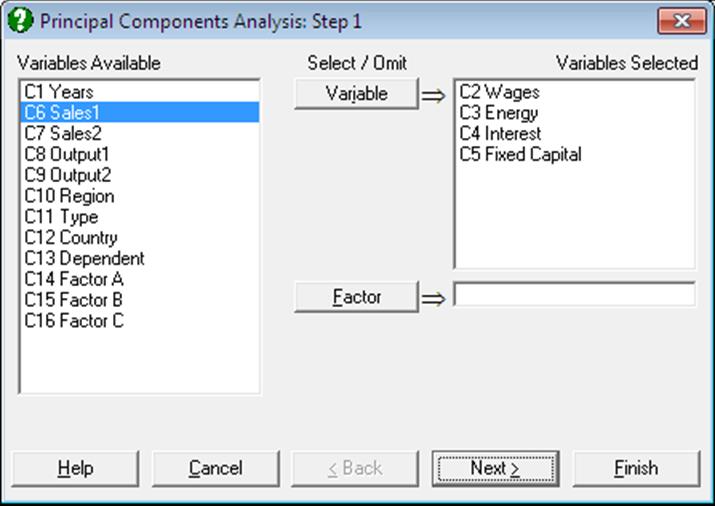 Principal Components Analysis