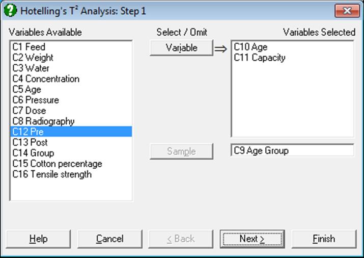 Quality Control-Hotellings T-Squared Analysis