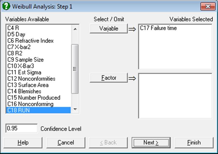 Quality Control-Weibull Analysis