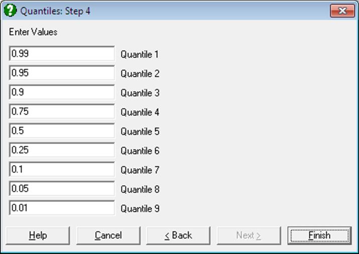 Quantiles (Percentiles)