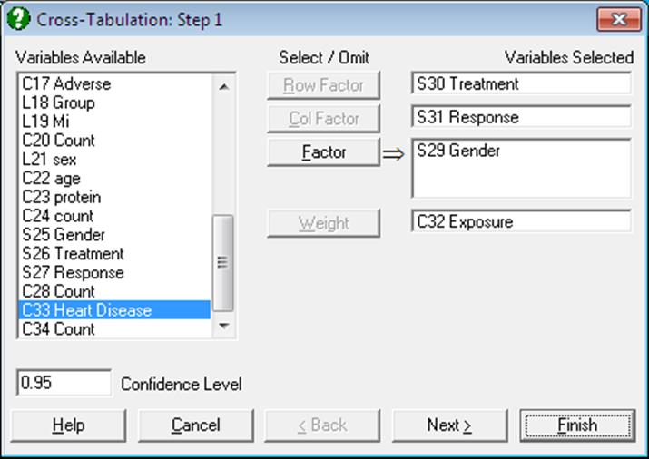 R x C Tables