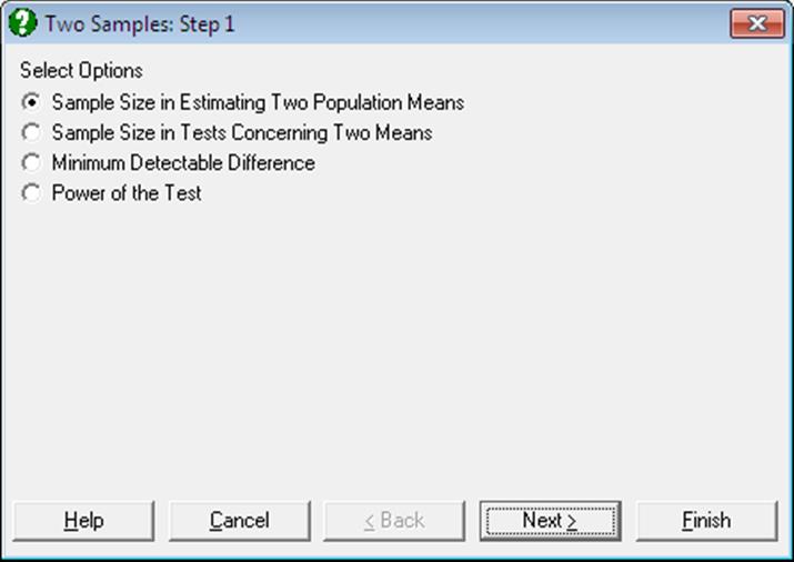 Sample Size and Power-Two Samples