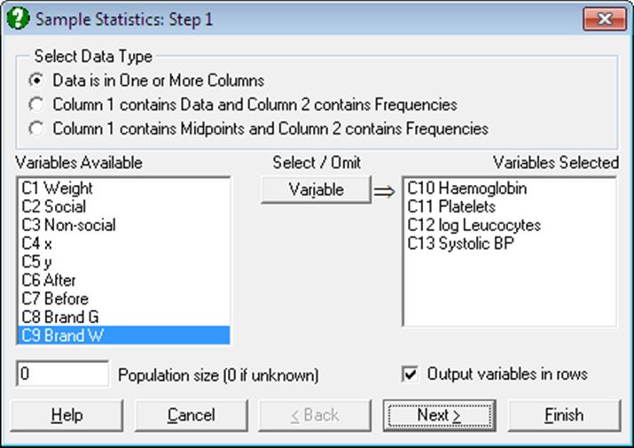 Sample Statistics