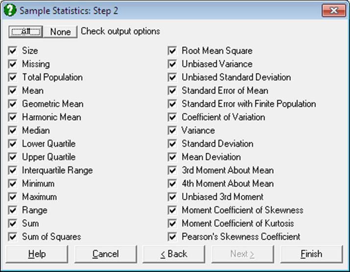 Sample Statistics