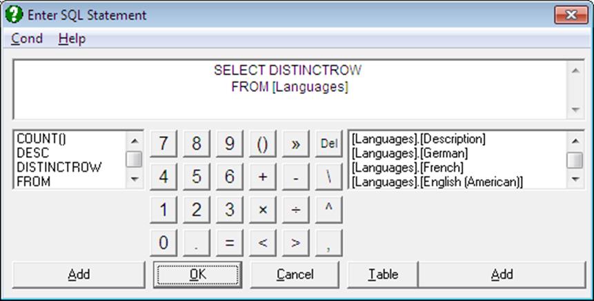 Spreadsheet-File Menu