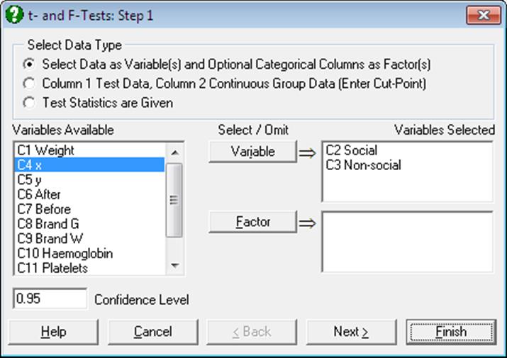 t- and F-Tests