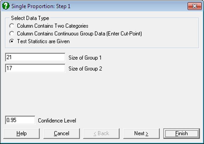 Tests with Binary Data