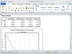 UNISTAT Output to Word