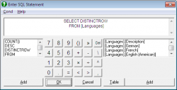 UNISTAT ODBC and SQL