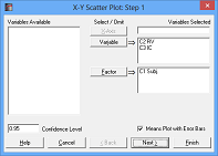 X-Y Plots Variable Selection